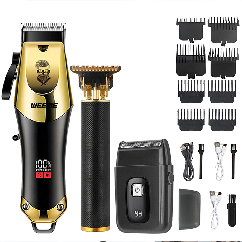 Beard Trimmer Cordless - Vintage Kabellose Haarschneidemaschine | Tragbarer USB-Lade-Barttrimmer,