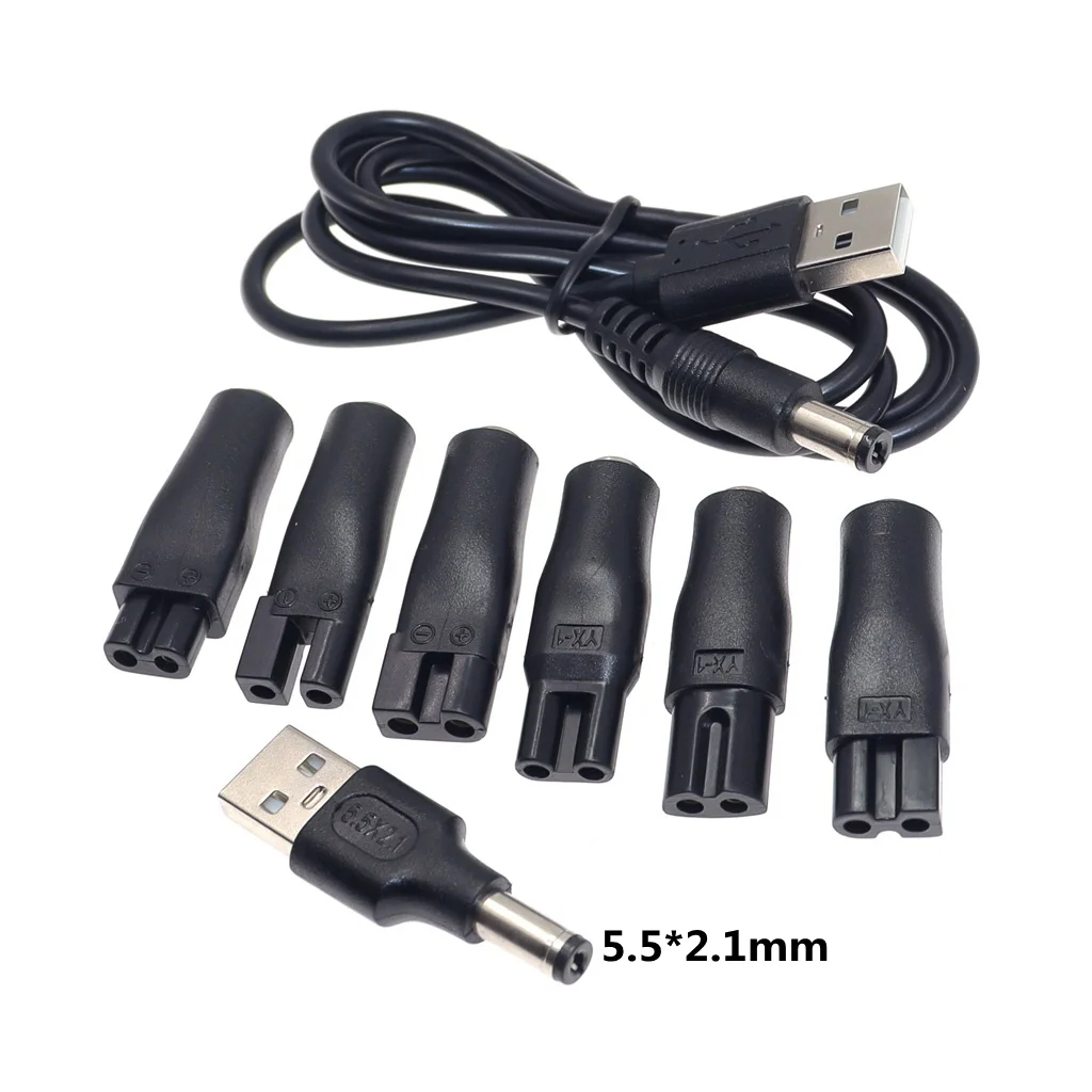Men'S Grooming Salon - 8 Stück Ersatz-Stromkabel 5V Ladegerät USB-Adapter
