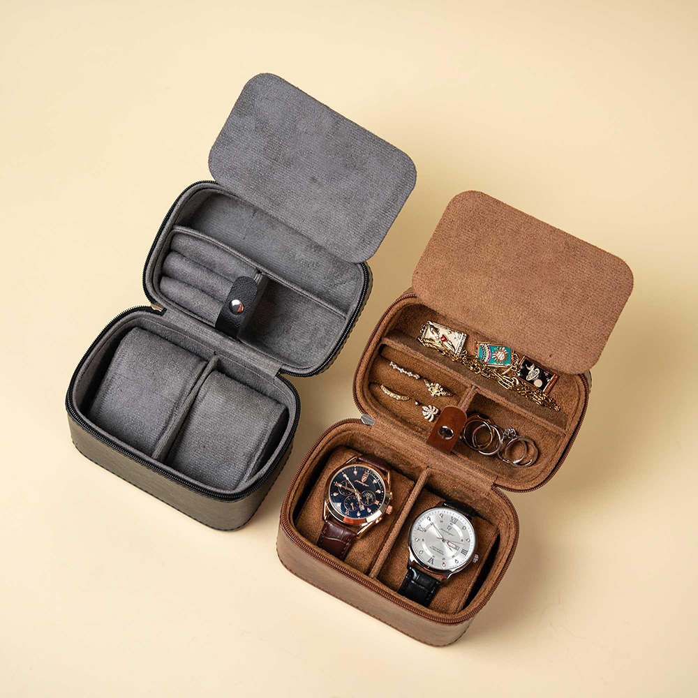 Men'S Grooming Gift Box - Personalisierte Uhrenbox für Männer, Reise-Schmucketui, Leder,