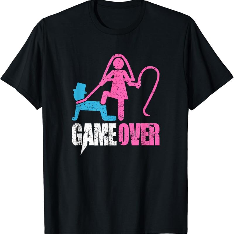 Men'S Grooming Quotes - Lustiges Braut-und-Bräutigam-Meme _ Zitat-T-Shirt _Game Over