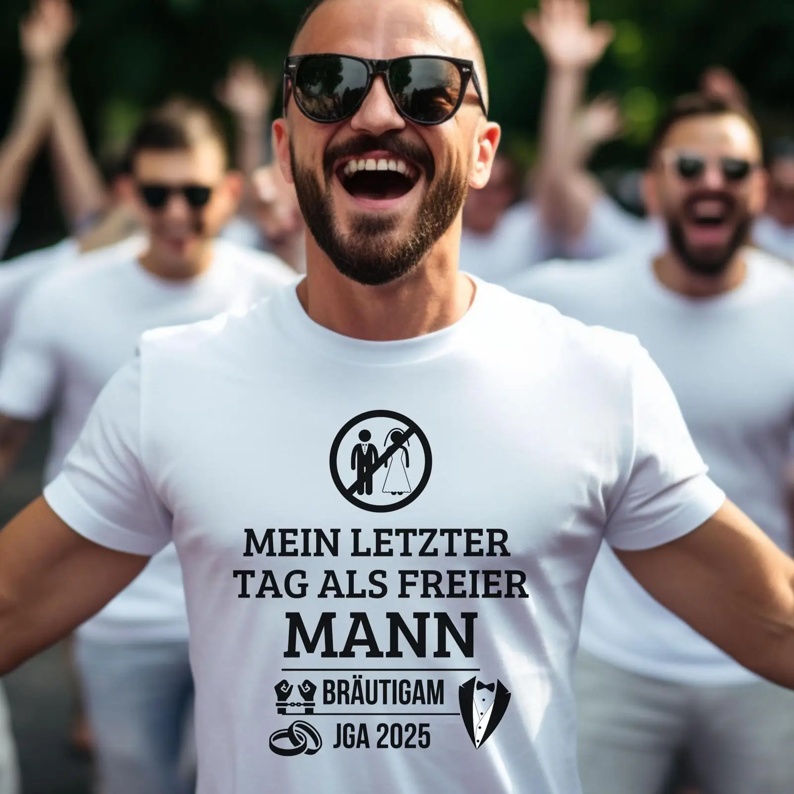 Men'S Grooming Quotes - JGA 2025 Junggesellenabschied T-Shirt für Männer