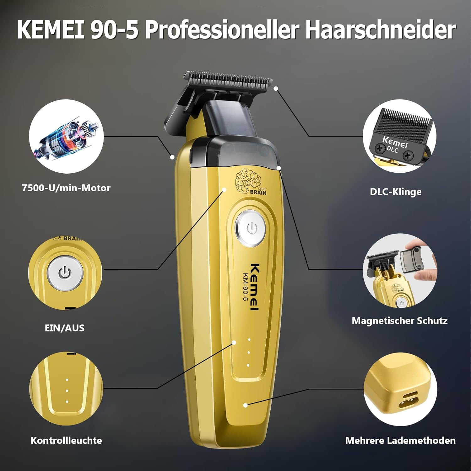 KEMEI Haarschneider für Männer – Beard Trimmer Cordless Bewertung und Preis