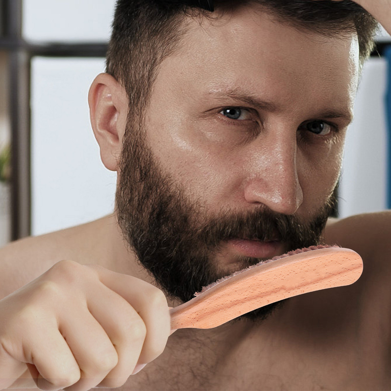 1 Stück Premium-Nylon-Bartbürs – Men'S Grooming Salon Bewertung und Preis